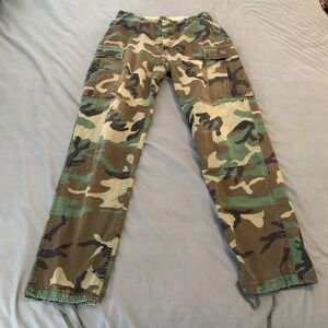 Vintage Propper Pants Mens 34x36 Woodland Camo Cargo BDU Combat Military 90s